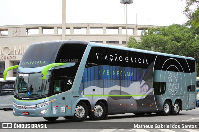 Viação Garcia 8624 na cidade de São Paulo, São Paulo, Brasil, por Matheus Gabriel dos Santos. Número da foto: #6385621.