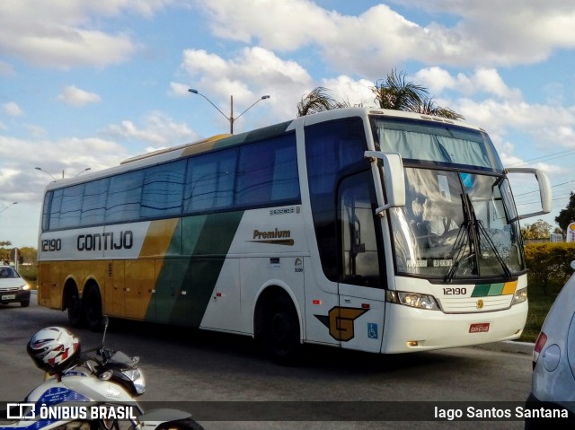 Empresa Gontijo de Transportes 12190 na cidade de Eunápolis, Bahia, Brasil, por Iago Santos Santana. ID da foto: 6383875.