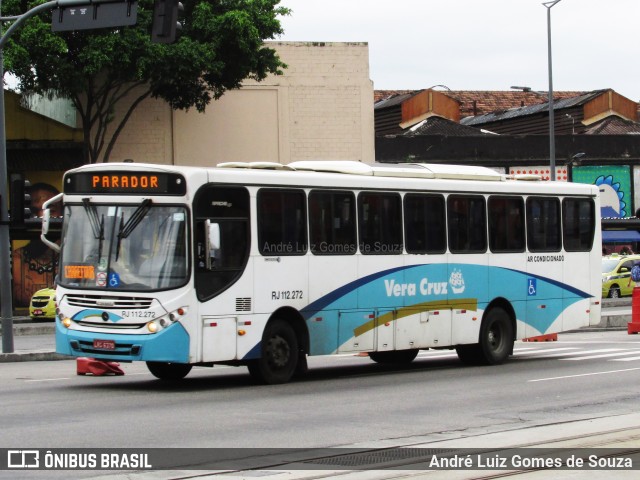 Auto Viação Vera Cruz - Belford Roxo RJ 112.272 na cidade de Rio de Janeiro, Rio de Janeiro, Brasil, por André Luiz Gomes de Souza. ID da foto: 6385529.