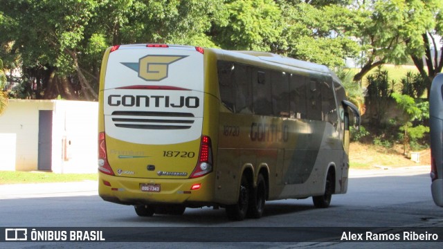 Empresa Gontijo de Transportes 18720 na cidade de Taubaté, São Paulo, Brasil, por Alex Ramos Ribeiro. ID da foto: 6386127.