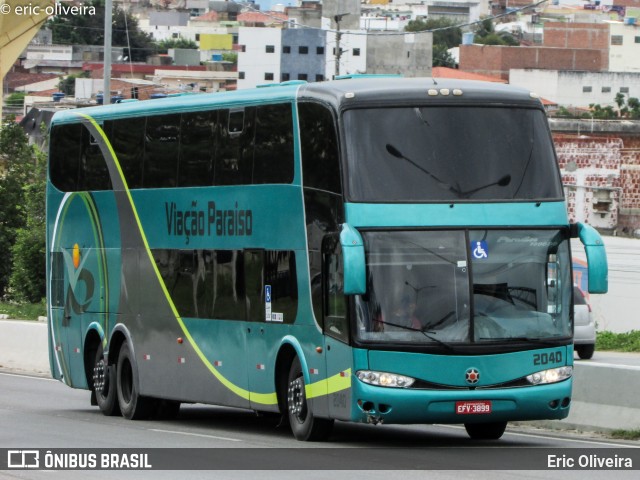 Viação Paraíso 2040 na cidade de Caruaru, Pernambuco, Brasil, por Eric Oliveira. ID da foto: 6383014.