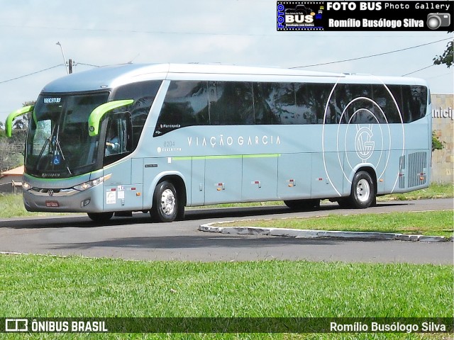 Viação Garcia 8204 na cidade de Rolândia, Paraná, Brasil, por Romílio Busólogo Silva . Número da foto: #6384727.