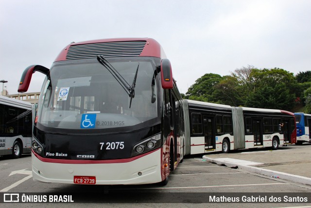 Viação Campo Belo 7 2075 na cidade de São Paulo, São Paulo, Brasil, por Matheus Gabriel dos Santos. Número da foto: #6385755.
