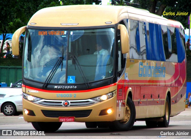 Auto Viação Goianésia 176003-2 na cidade de Goiânia, Goiás, Brasil, por Carlos Júnior. Número da foto: #6384931.