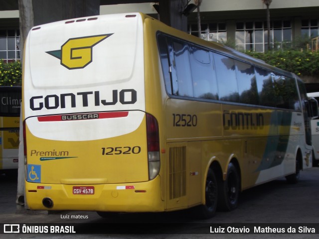 Empresa Gontijo de Transportes 12520 na cidade de Belo Horizonte, Minas Gerais, Brasil, por Luiz Otavio Matheus da Silva. ID da foto: 6384895.