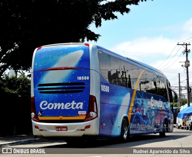Viação Cometa 18500 na cidade de São Paulo, São Paulo, Brasil, por Rudnei Aparecido da Silva. Número da foto: #6385041.