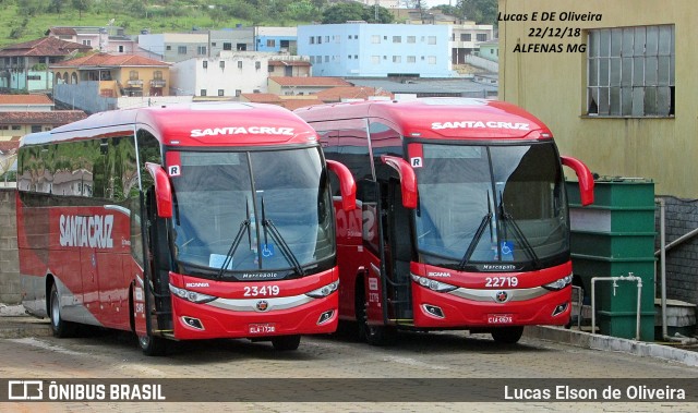 Viação Santa Cruz 23419 na cidade de Alfenas, Minas Gerais, Brasil, por Lucas Elson de Oliveira. Número da foto: #6385725.