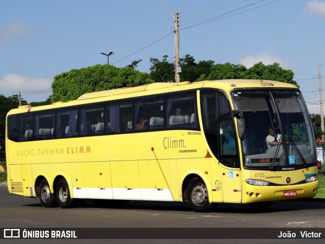 Viação Itapemirim 8705 na cidade de Teresina, Piauí, Brasil, por João Victor. Número da foto: #6384734.