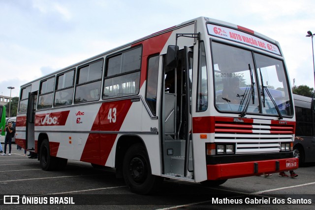 Auto Viação ABC 43 na cidade de São Paulo, São Paulo, Brasil, por Matheus Gabriel dos Santos. ID da foto: 6385474.