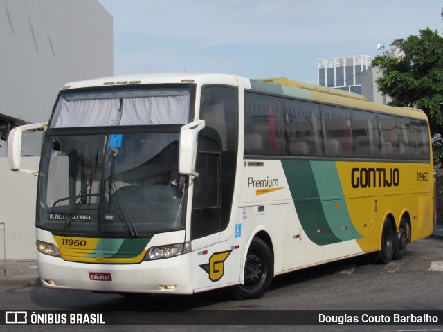 Empresa Gontijo de Transportes 11960 na cidade de Rio de Janeiro, Rio de Janeiro, Brasil, por Douglas Couto Barbalho. ID da foto: 6388049.