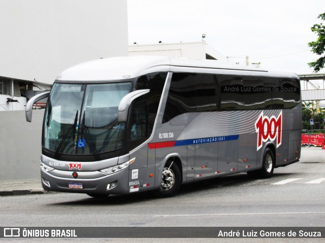 Auto Viação 1001 RJ 108.136 na cidade de Rio de Janeiro, Rio de Janeiro, Brasil, por André Luiz Gomes de Souza. Número da foto: #6387829.