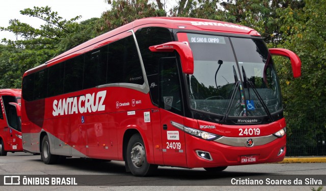 Viação Santa Cruz 24019 na cidade de São Paulo, São Paulo, Brasil, por Cristiano Soares da Silva. Número da foto: #6387470.