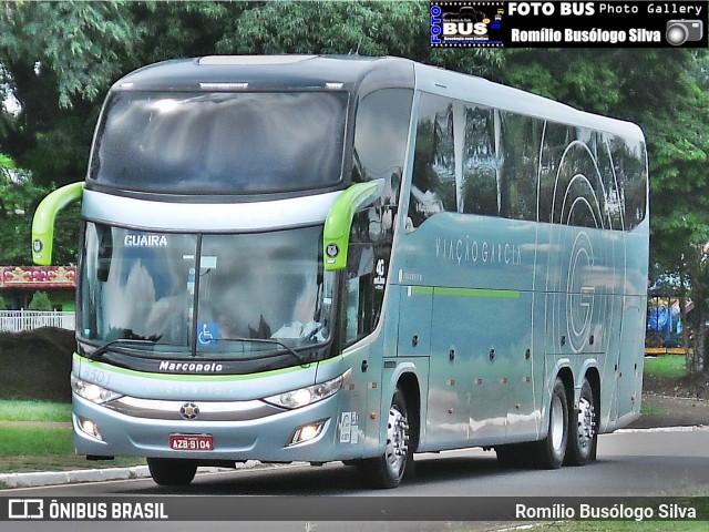 Viação Garcia 8501 na cidade de Rolândia, Paraná, Brasil, por Romílio Busólogo Silva . Número da foto: #6387886.
