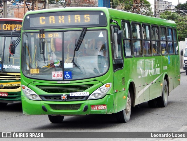 Transportes Santo Antônio RJ 161.183 na cidade de Duque de Caxias, Rio de Janeiro, Brasil, por Leonardo Lopes. ID da foto: 6387305.