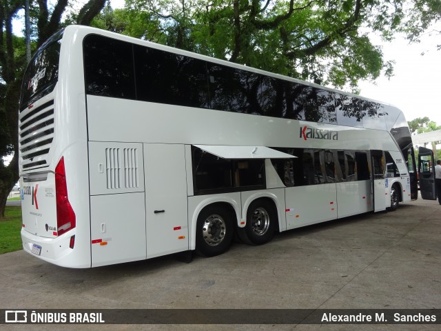 Kaissara - Viação Caiçara 2080 na cidade de Curitiba, Paraná, Brasil, por Alexandre M.  Sanches. Número da foto: #6387887.