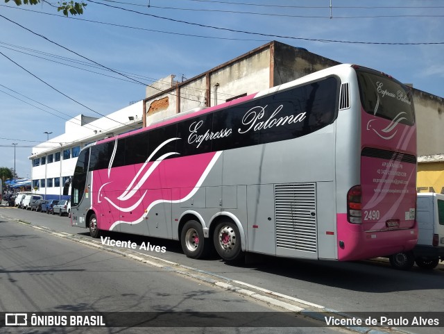 Expresso Paloma 2490 na cidade de Aparecida, São Paulo, Brasil, por Vicente de Paulo Alves. Número da foto: #6323055.