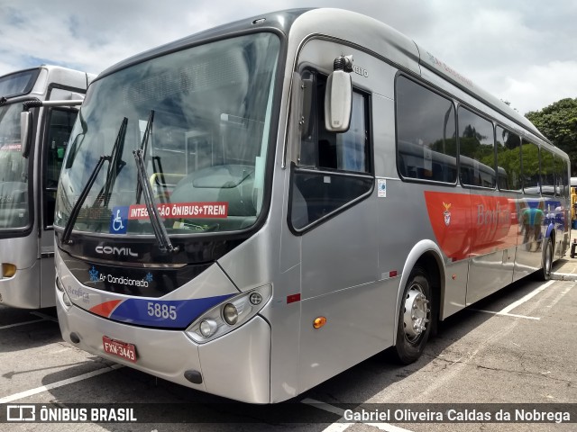 BBTT - Benfica Barueri Transporte e Turismo 5885 na cidade de São Paulo, São Paulo, Brasil, por Gabriel Oliveira Caldas da Nobrega. ID da foto: 6323586.