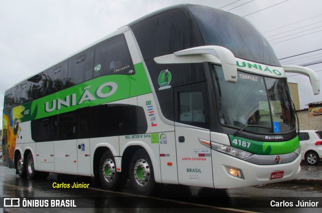 Empresa União de Transportes 4187 na cidade de Goiânia, Goiás, Brasil, por Carlos Júnior. ID da foto: 6323229.