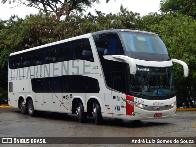 Auto Viação Catarinense 3404 na cidade de São Paulo, São Paulo, Brasil, por André Luiz Gomes de Souza. Número da foto: #6323269.