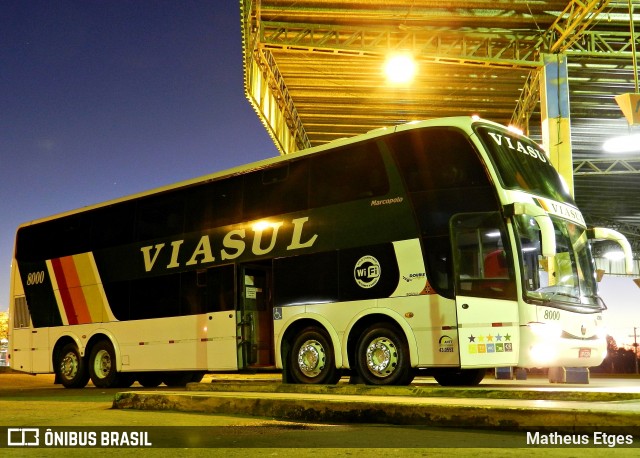 Viasul - Auto Viação Venâncio Aires 8000 na cidade de Santa Cruz do Sul, Rio Grande do Sul, Brasil, por Matheus Etges. ID da foto: 6392347.