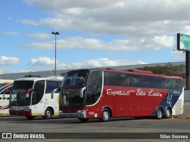 Expresso São Luiz 7310 na cidade de Goiânia, Goiás, Brasil, por Silas Gouvea. Número da foto: #6390221.