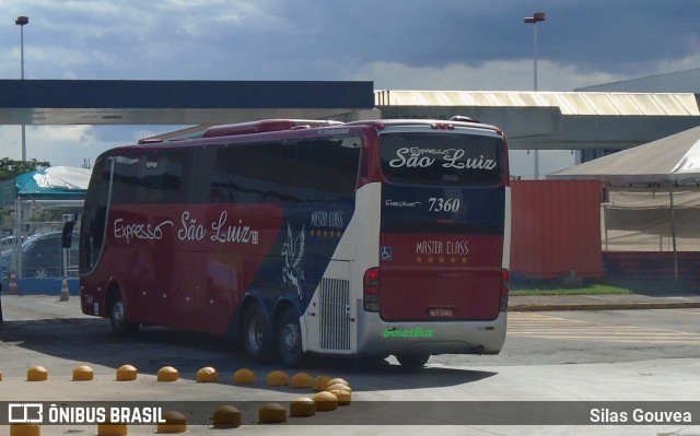 Expresso São Luiz 7360 na cidade de Goiânia, Goiás, Brasil, por Silas Gouvea. Número da foto: #6390167.