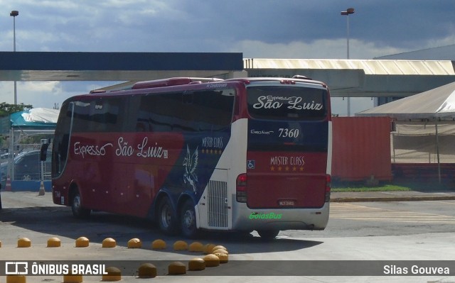 Expresso São Luiz 7360 na cidade de Goiânia, Goiás, Brasil, por Silas Gouvea. ID da foto: 6390167.