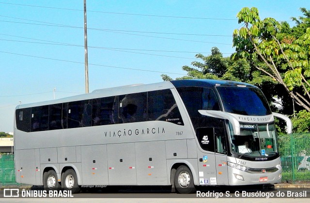 Viação Garcia 7867 na cidade de São Paulo, São Paulo, Brasil, por Rodrigo S. G Busólogo do Brasil. Número da foto: #6390556.