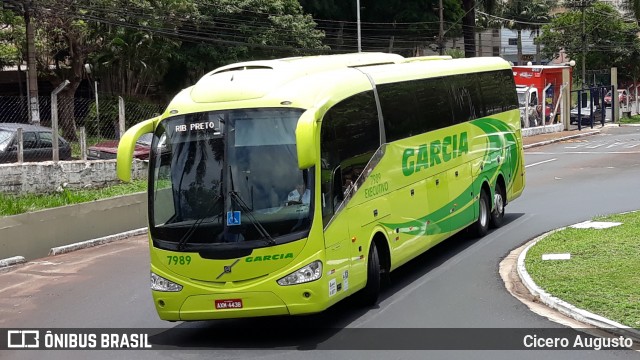 Viação Garcia 7989 na cidade de Ribeirão Preto, São Paulo, Brasil, por Cicero Augusto. Número da foto: #6390388.