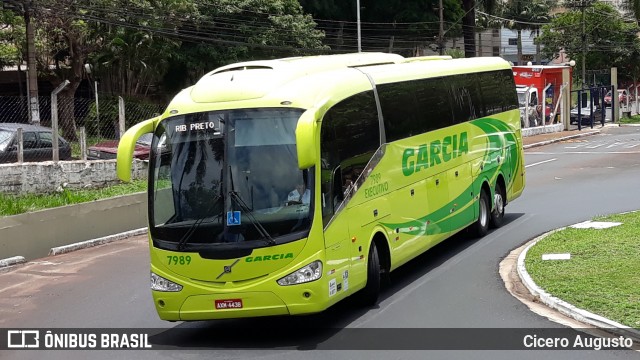 Viação Garcia 7989 na cidade de Ribeirão Preto, São Paulo, Brasil, por Cicero Augusto. ID da foto: 6390388.