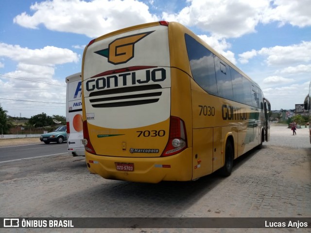 Empresa Gontijo de Transportes 7030 na cidade de Serrinha, Bahia, Brasil, por Lucas Anjos. ID da foto: 6393043.