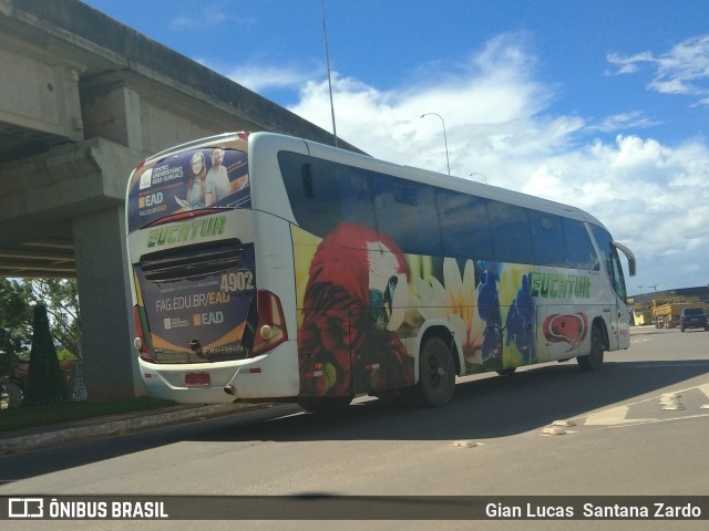 Eucatur - Empresa União Cascavel de Transportes e Turismo 4902 na cidade de Ji-Paraná, Rondônia, Brasil, por Gian Lucas  Santana Zardo. ID da foto: 6389873.