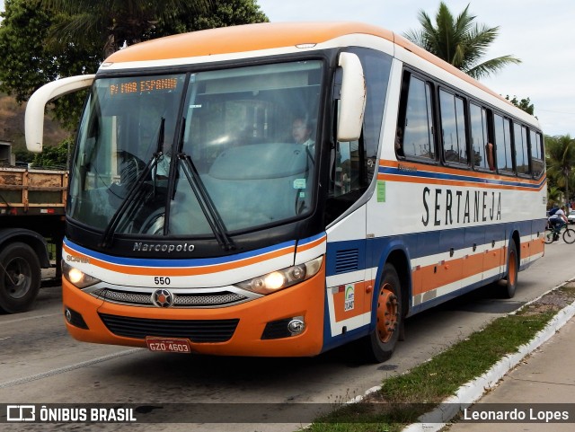 Viação Sertaneja 550 na cidade de Três Rios, Rio de Janeiro, Brasil, por Leonardo Lopes. Número da foto: #6394491.
