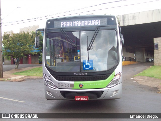 Viação Garcia 8903 na cidade de Apucarana, Paraná, Brasil, por Emanoel Diego.. Número da foto: #6397541.