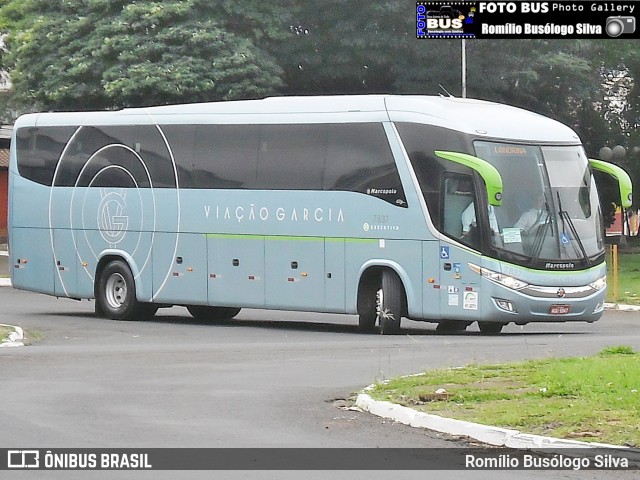 Viação Garcia 7837 na cidade de Rolândia, Paraná, Brasil, por Romílio Busólogo Silva . Número da foto: #6395655.