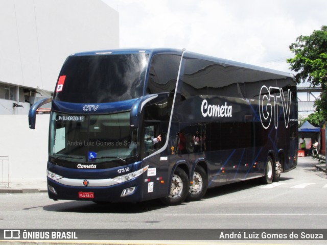 Viação Cometa 17316 na cidade de Rio de Janeiro, Rio de Janeiro, Brasil, por André Luiz Gomes de Souza. ID da foto: 6395932.