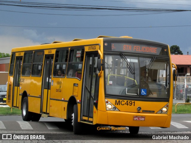 Auto Viação Mercês MC491 na cidade de Curitiba, Paraná, Brasil, por Gabriel Machado. ID da foto: 6394385.