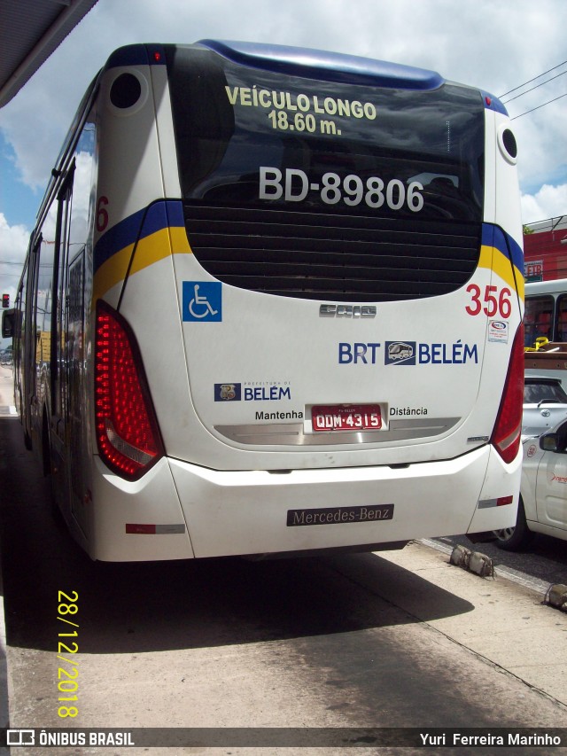 Belém Rio Transportes BD-89806 na cidade de Belém, Pará, Brasil, por Yuri Ferreira Marinho. Número da foto: #6393880.