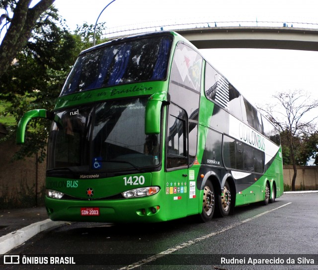 Odilon Bus 1420 na cidade de Aparecida, São Paulo, Brasil, por Rudnei Aparecido da Silva. Número da foto: #6394947.