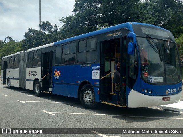 Sambaíba Transportes Urbanos 2 1510 na cidade de São Paulo, São Paulo, Brasil, por Matheus Mota Rosa da Silva. ID da foto: 6395029.