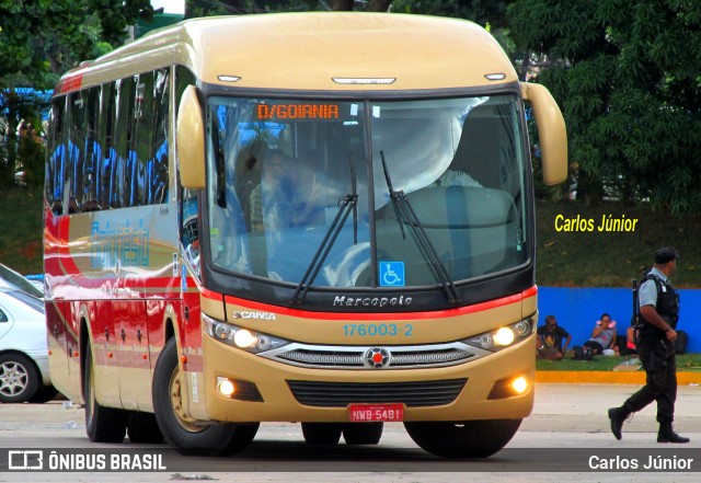 Auto Viação Goianésia 176003-2 na cidade de Goiânia, Goiás, Brasil, por Carlos Júnior. ID da foto: 6396240.