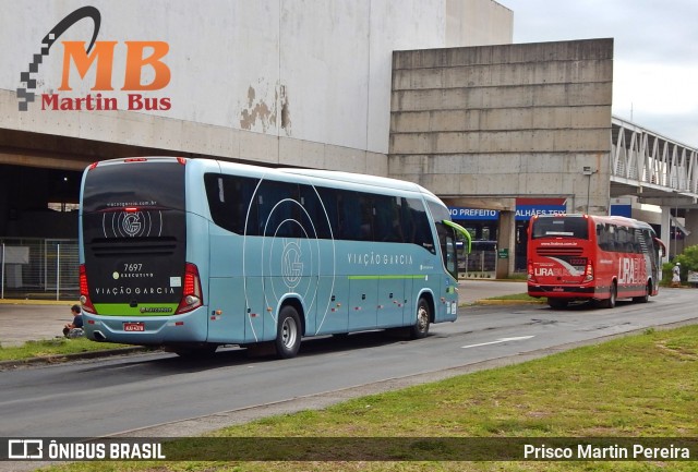 Viação Garcia 7697 na cidade de Campinas, São Paulo, Brasil, por Prisco Martin Pereira. ID da foto: 6396476.