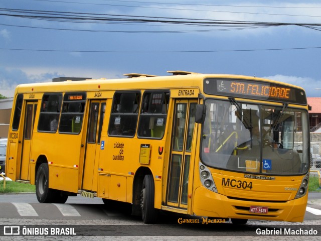 Auto Viação Mercês MC304 na cidade de Curitiba, Paraná, Brasil, por Gabriel Machado. Número da foto: #6394380.
