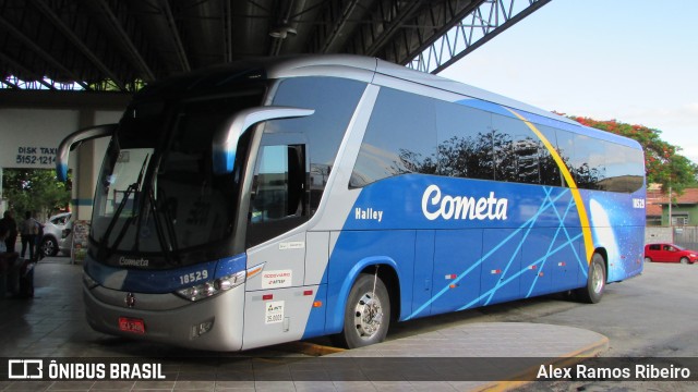 Viação Cometa 18529 na cidade de Lorena, São Paulo, Brasil, por Alex Ramos Ribeiro. ID da foto: 6396336.