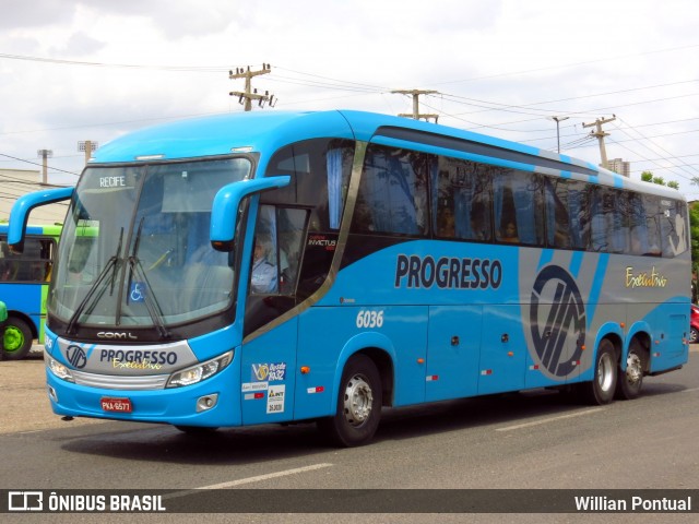 Auto Viação Progresso 6036 na cidade de Teresina, Piauí, Brasil, por Willian Pontual. Número da foto: #6325233.