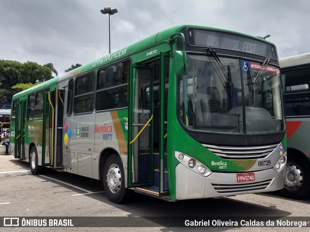 BBTT - Benfica Barueri Transporte e Turismo 00729 na cidade de São Paulo, São Paulo, Brasil, por Gabriel Oliveira Caldas da Nobrega. ID da foto: 6326890.