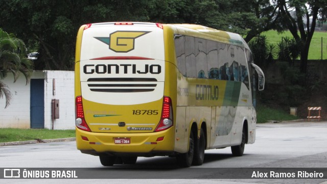 Empresa Gontijo de Transportes 18785 na cidade de Taubaté, São Paulo, Brasil, por Alex Ramos Ribeiro. ID da foto: 6327292.