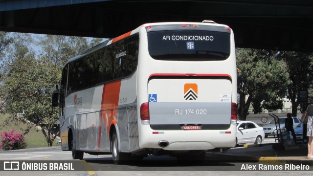 Viação Cidade do Aço RJ 174.020 na cidade de Resende, Rio de Janeiro, Brasil, por Alex Ramos Ribeiro. Número da foto: #6330206.