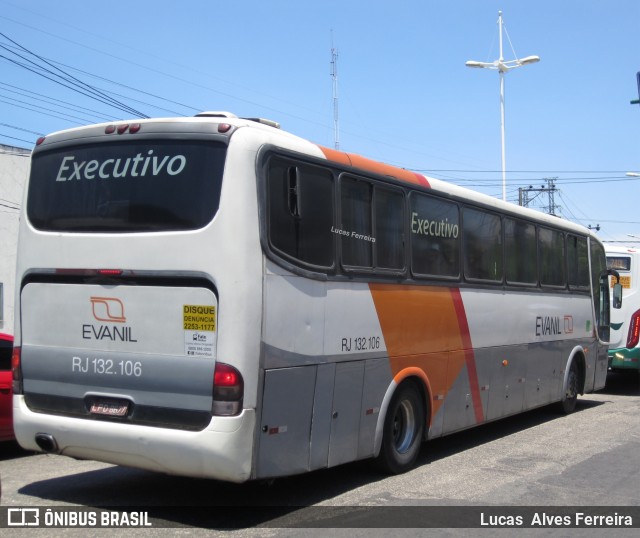 Evanil Transportes e Turismo RJ 132.106 na cidade de Nova Iguaçu, Rio de Janeiro, Brasil, por Lucas Alves Ferreira. Número da foto: #6329396.