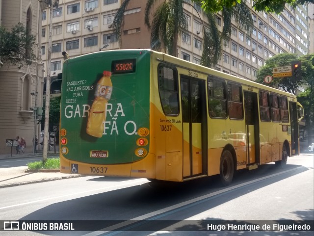 SM Transportes 10637 na cidade de Belo Horizonte, Minas Gerais, Brasil, por Hugo Henrique de Figueiredo. Número da foto: #6329297.